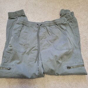 Large Green Cargo Style Joggers